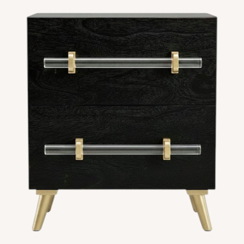 Used Set of 2 Safavieh 2-Drawer Nightstands - Black for sale on AptDeco