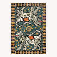 Justina Blakeney x Loloi Tigress Wool Hooked Rug 3'6" W x 5'6"