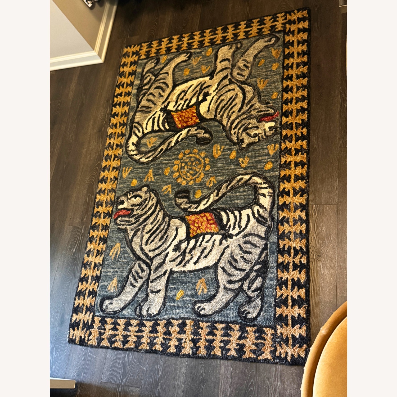Justina Blakeney x Loloi Tigress Wool Hooked Rug 3'6" W x 5'6" - image-3
