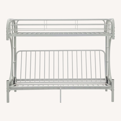 Used Home Depot White Metal Bunk Bed for sale on AptDeco