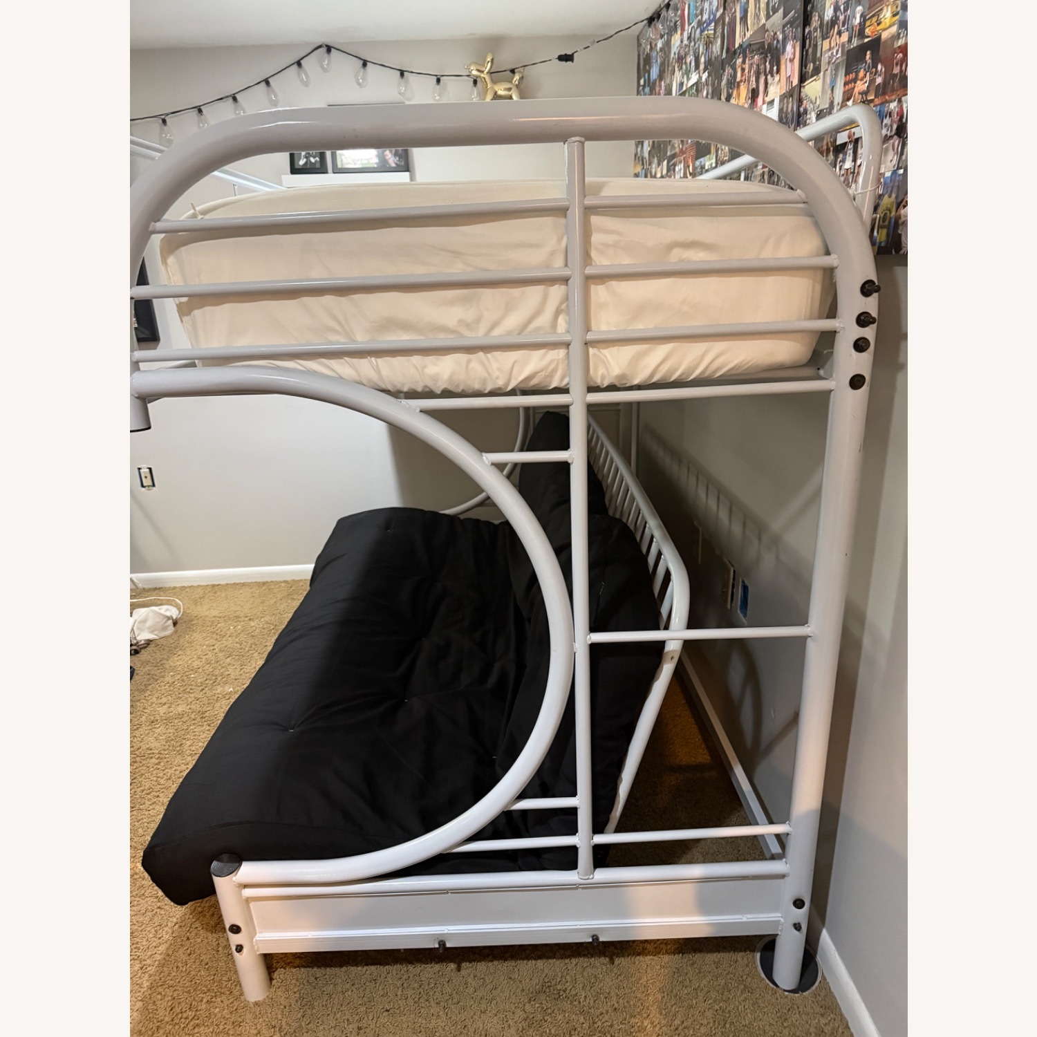 Home Depot White Metal Bunk Bed - image-3