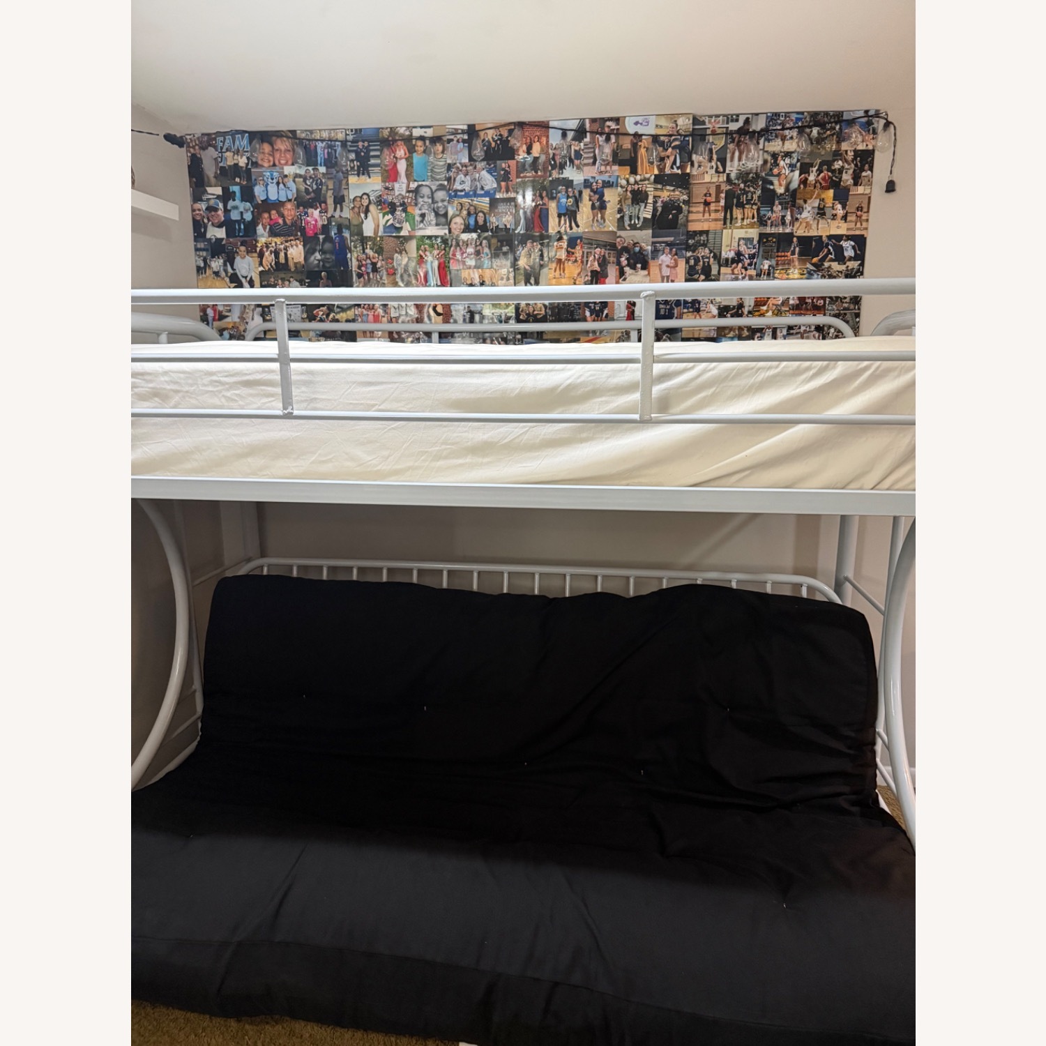 Home Depot White Metal Bunk Bed - image-2