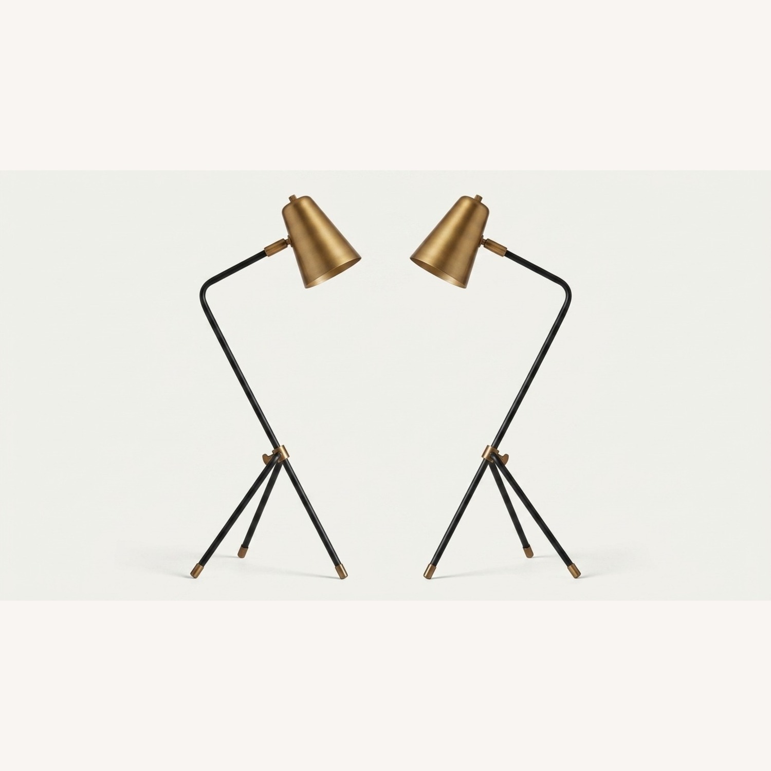 Mid-Century Brass Table Lamp (Set of 2) - image-1