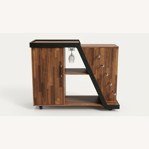Used 48.6"  Tern Mobile Bar Cart/Wine Cabinet  for sale on AptDeco