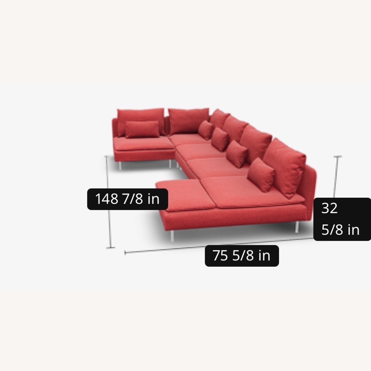 IKEA SÖDERHAMN Modular Sofa – 4-Piece Set - image-3