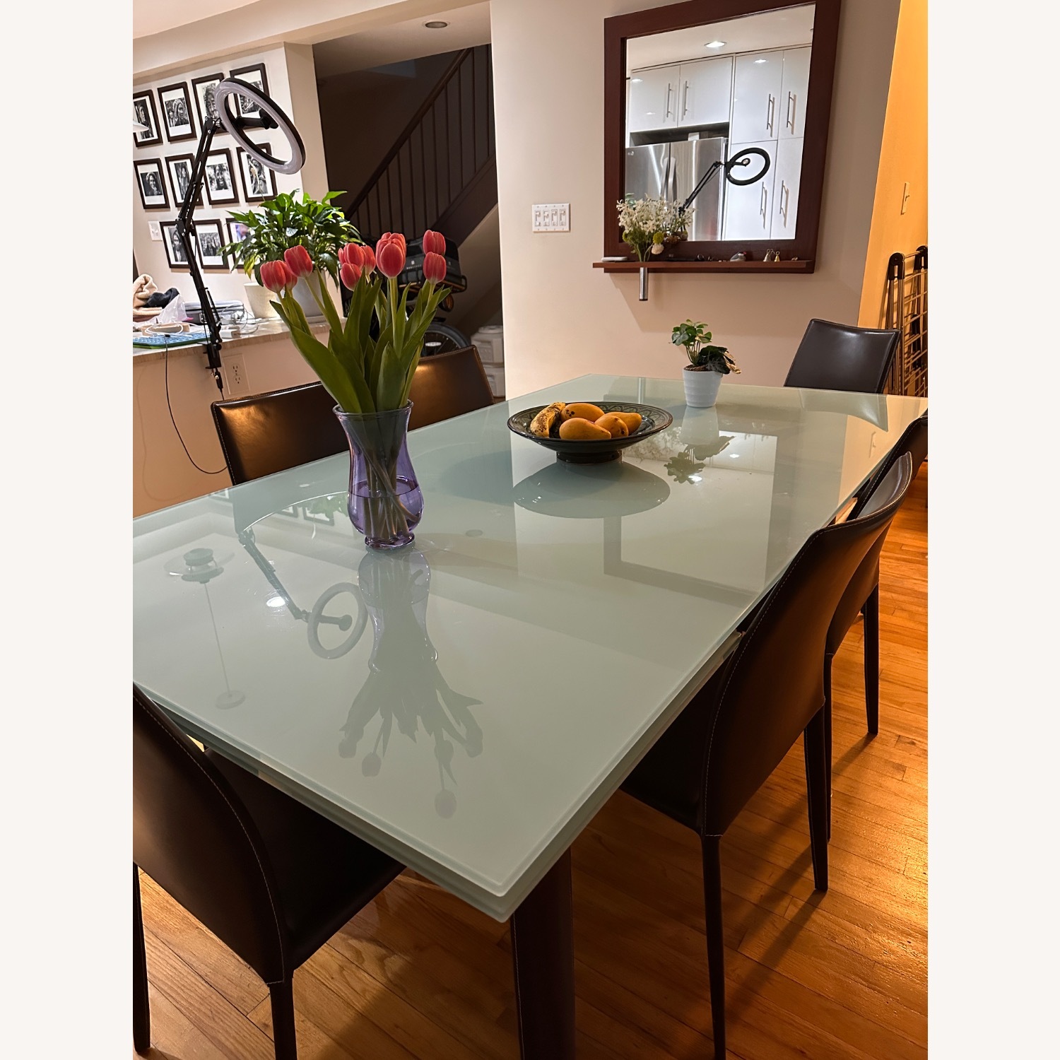 Bontempi Margharet Natural Glass Dining Table - image-2