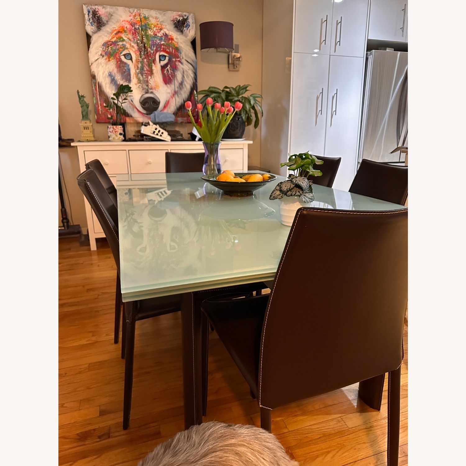 Bontempi Margharet Natural Glass Dining Table - image-6