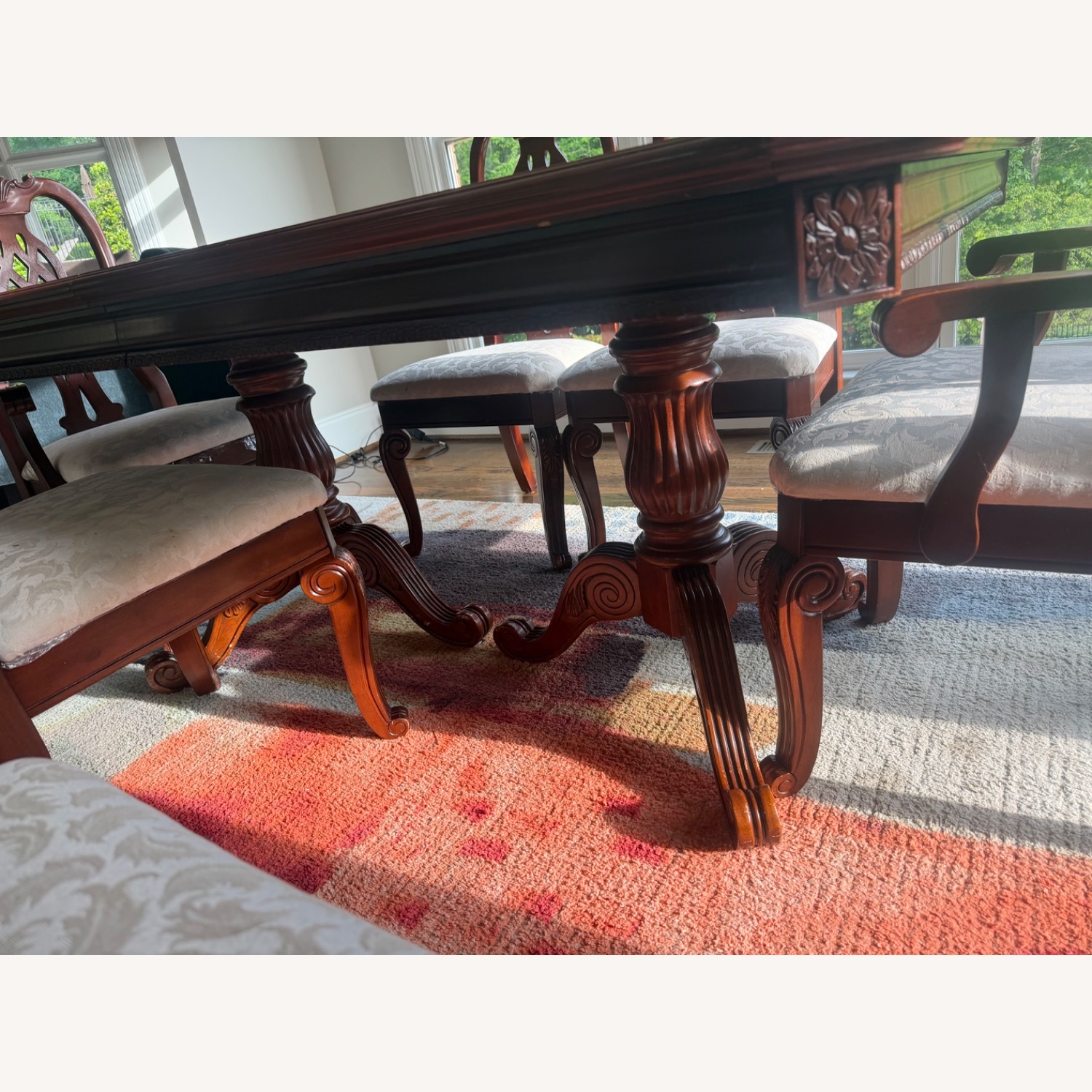 Dark Brown Wood Dining Sets - image-2