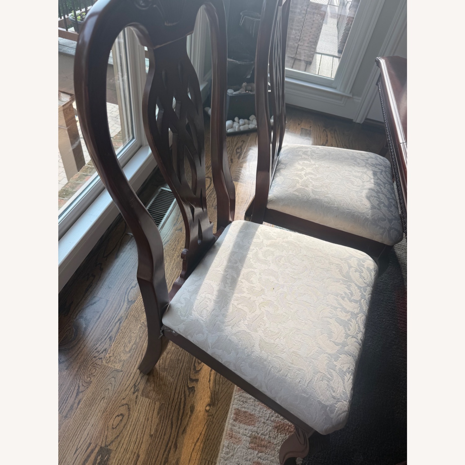 Dark Brown Wood Dining Sets - image-3