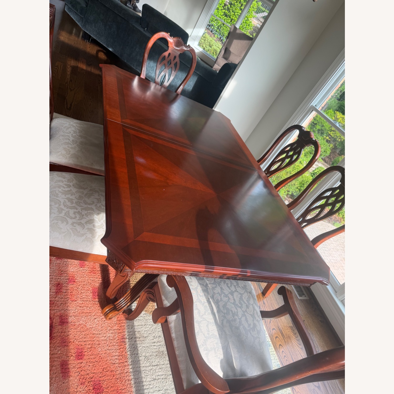 Dark Brown Wood Dining Sets - image-1