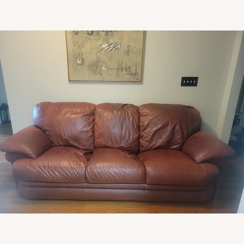 Used Genuine Leather Sofa for sale on AptDeco