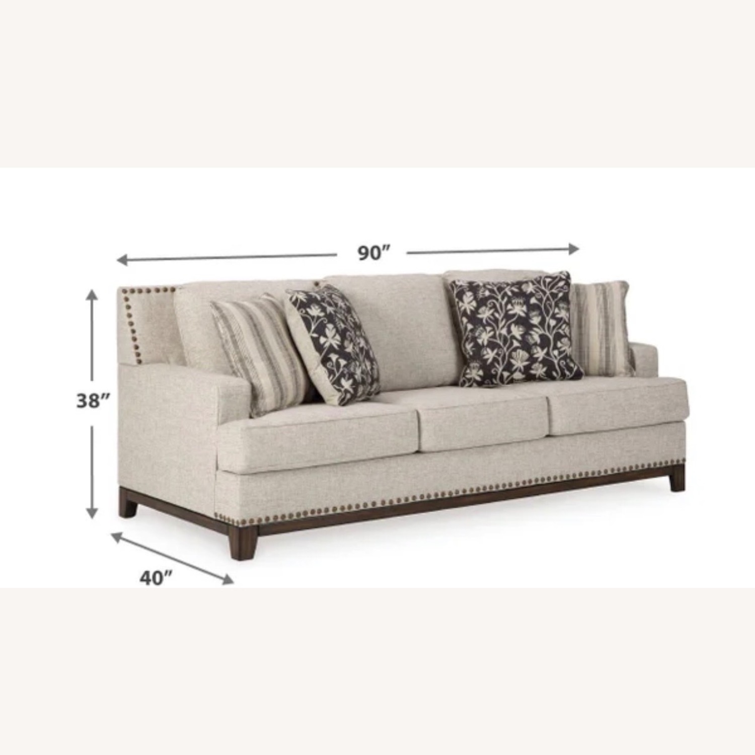 Ashley Furniture Ballina Beige Sofa  - image-2