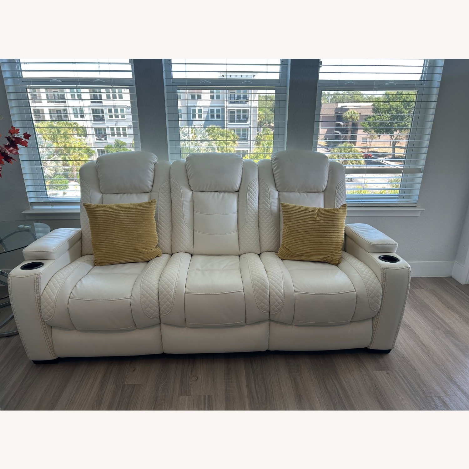 Ashley Furniture Party Time Dual Power Reclining Sofa - image-1
