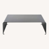 MDF Italia Light Gray Aluminum Coffee Table
