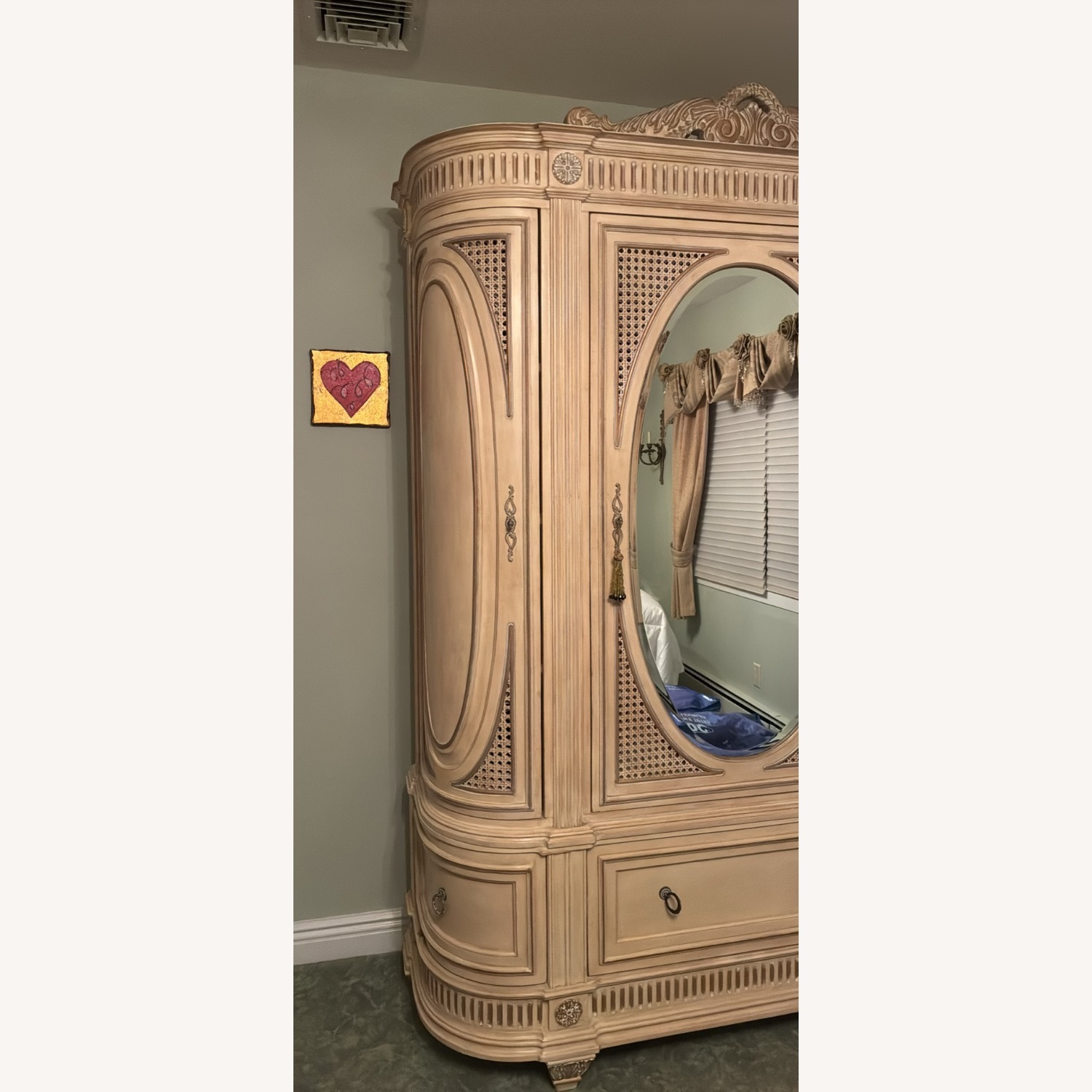 Mirrored Armoire with 6 Drawers - image-5