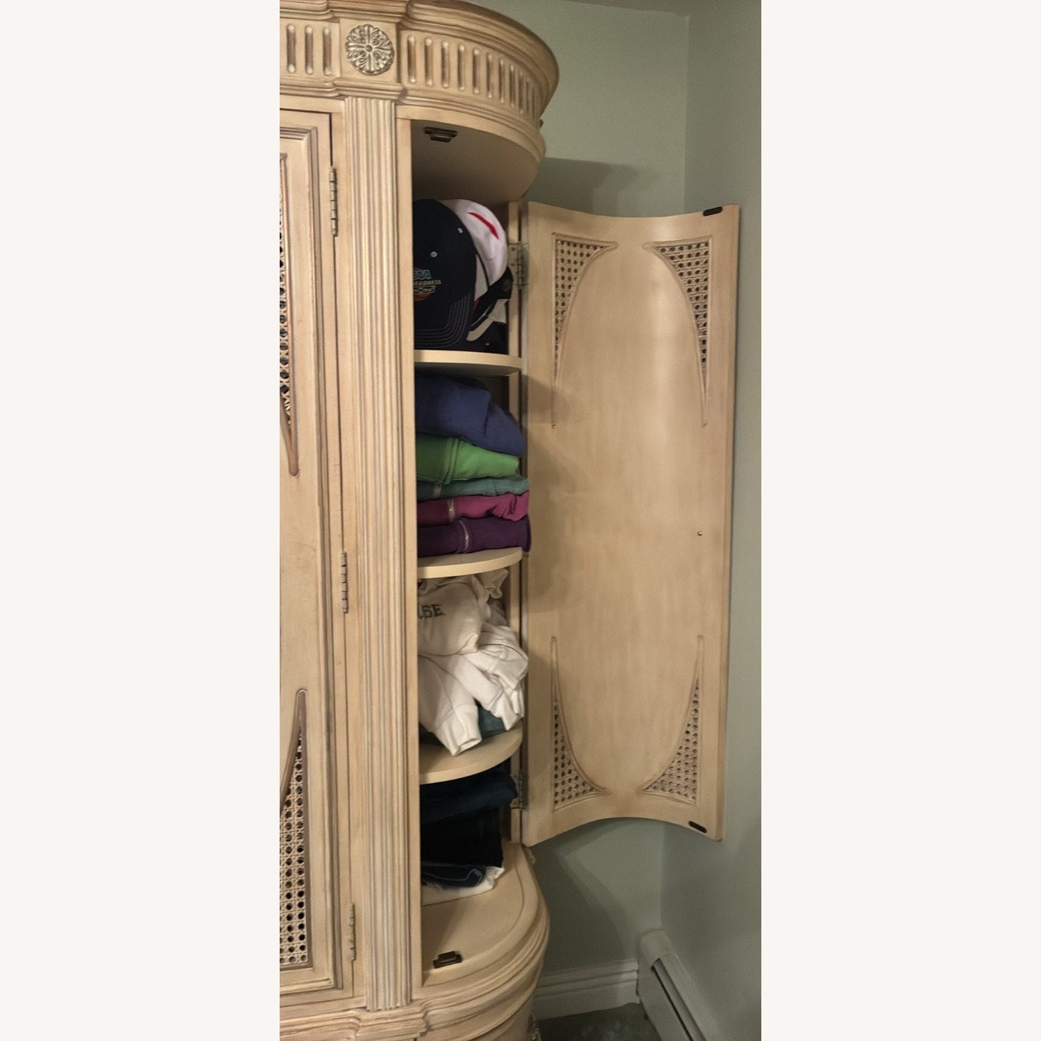 Mirrored Armoire with 6 Drawers - image-6