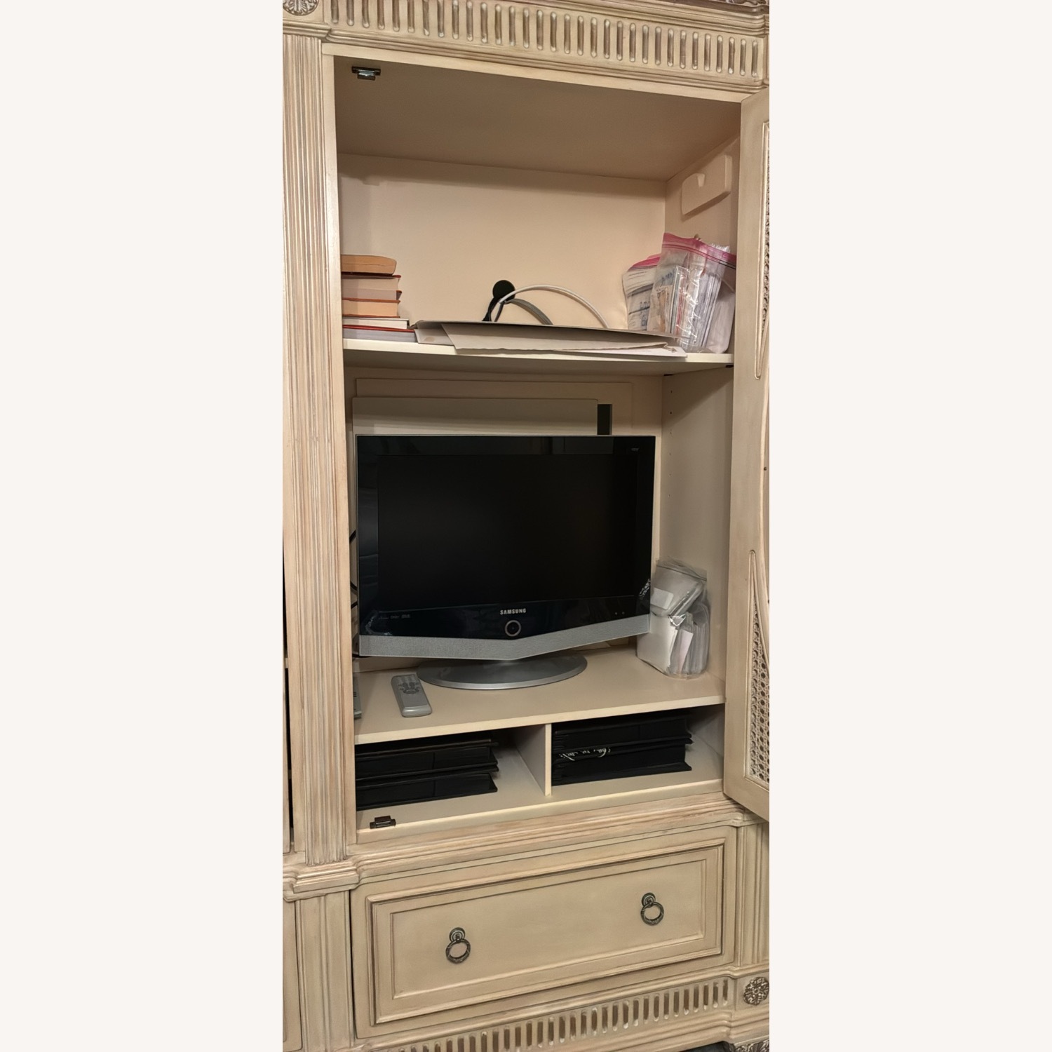 Mirrored Armoire with 6 Drawers - image-3