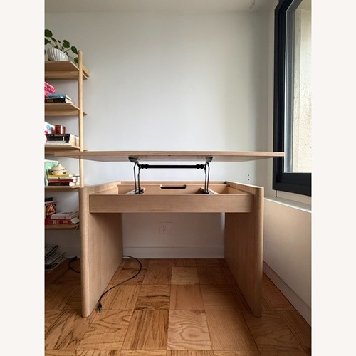 Used Article Torme 44" Height Adjustable Desk - White Oak for sale on AptDeco