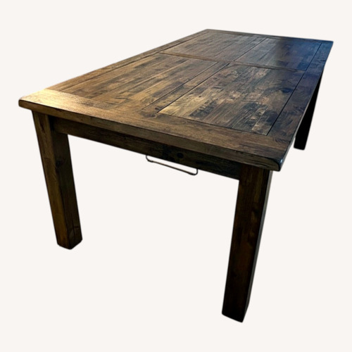 Used Wayfair Pasilla Dark Brown Wood Dining Table for sale on AptDeco
