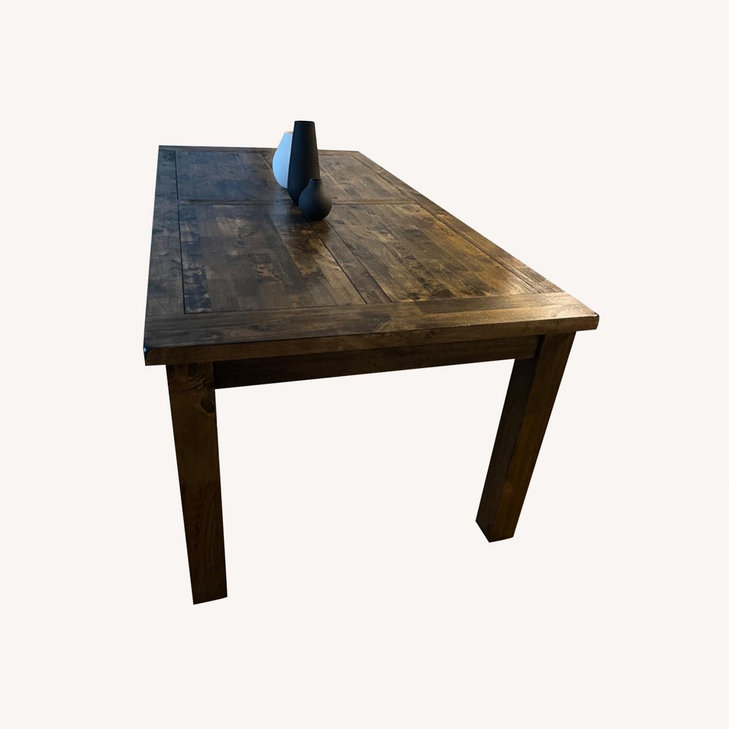 Wayfair Pasilla Dark Brown Wood Dining Table - image-2