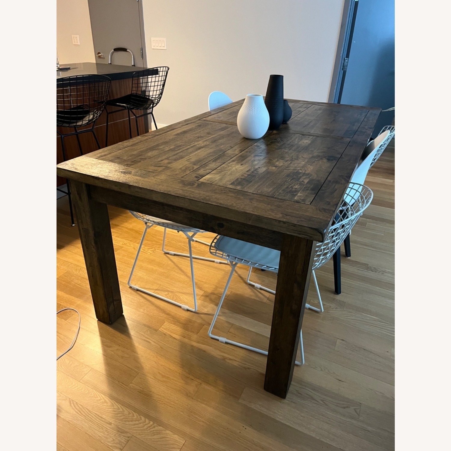 Wayfair Pasilla Dark Brown Wood Dining Table - image-4
