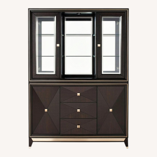 Used Raymour & Flanigan Callister China Cabinet with Lighting for sale on AptDeco