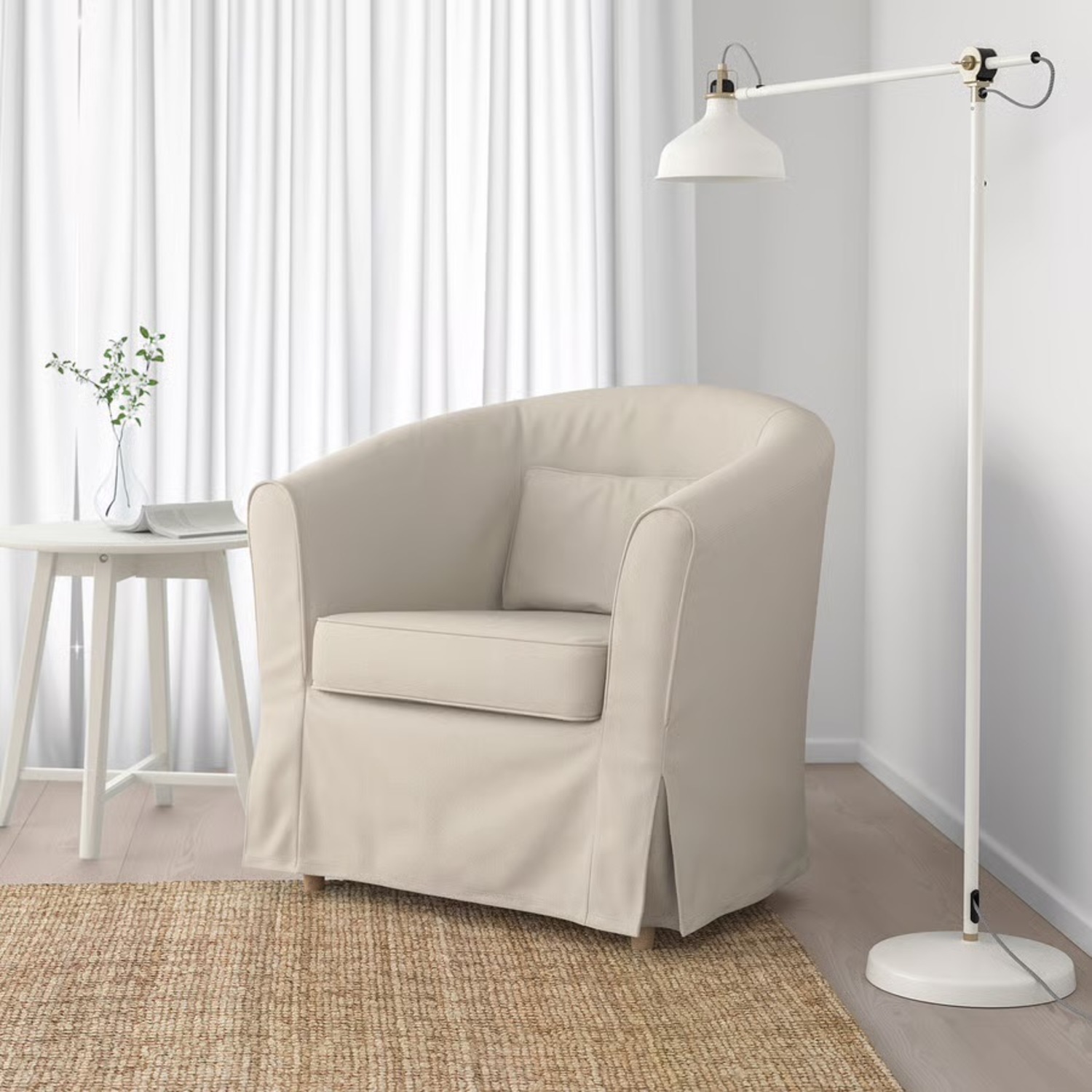IKEA Tullsta Light Brown Cotton Armchair - image-2