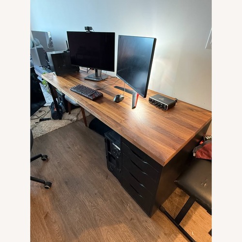 Used IKEA Karlby Walnut Countertop Desk for sale on AptDeco