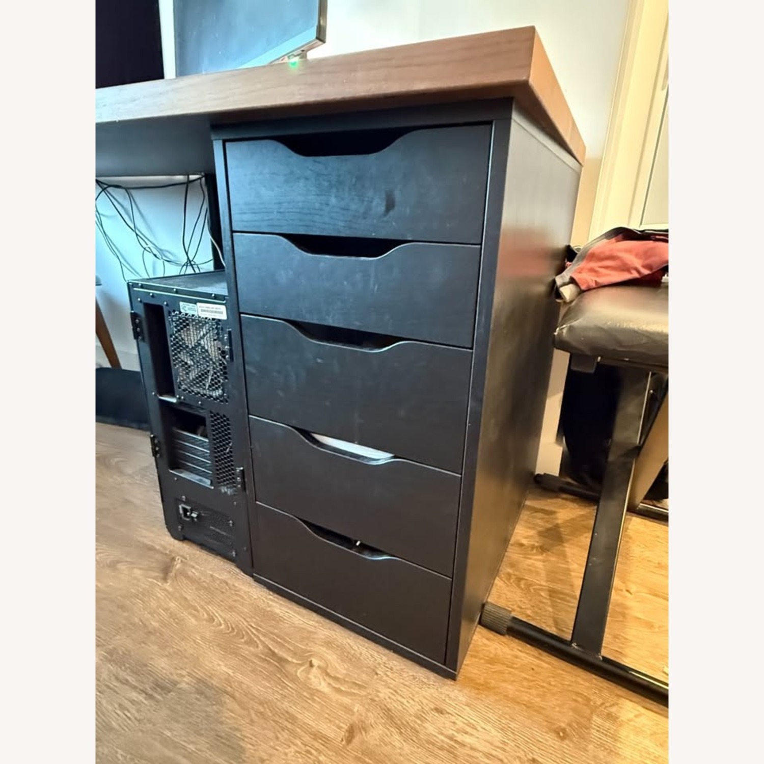 IKEA Karlby Walnut Countertop Desk - image-2