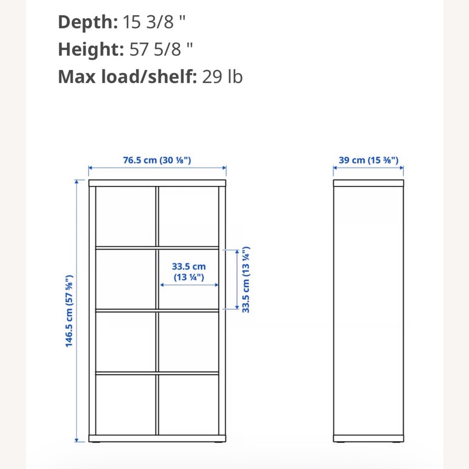IKEA Kallax White Bookcase - image-5