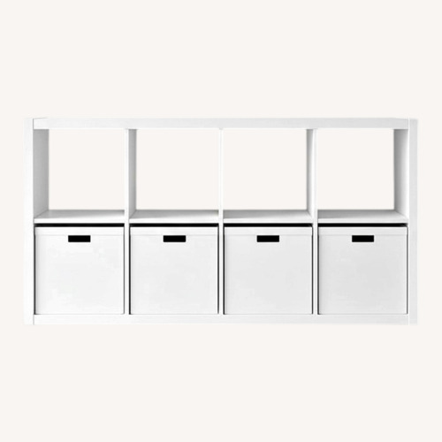 Used IKEA Kallax White Bookcase for sale on AptDeco