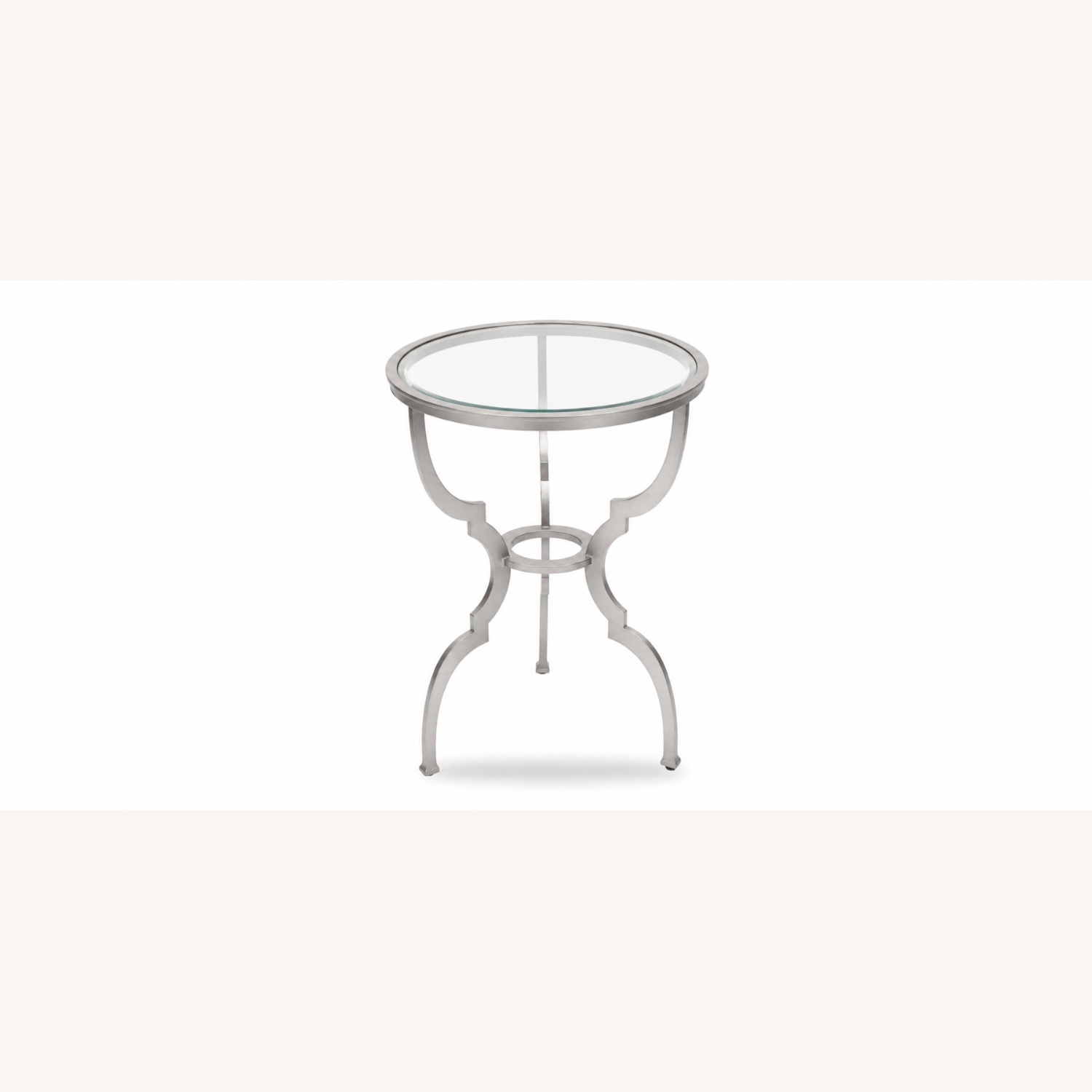 Ethan Allen Silver Metal Side Table - image-7
