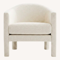 West Elm Isabella Chair Boucle Alabaster
