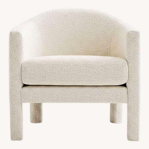 Used West Elm Isabella Chair Boucle Alabaster for sale on AptDeco