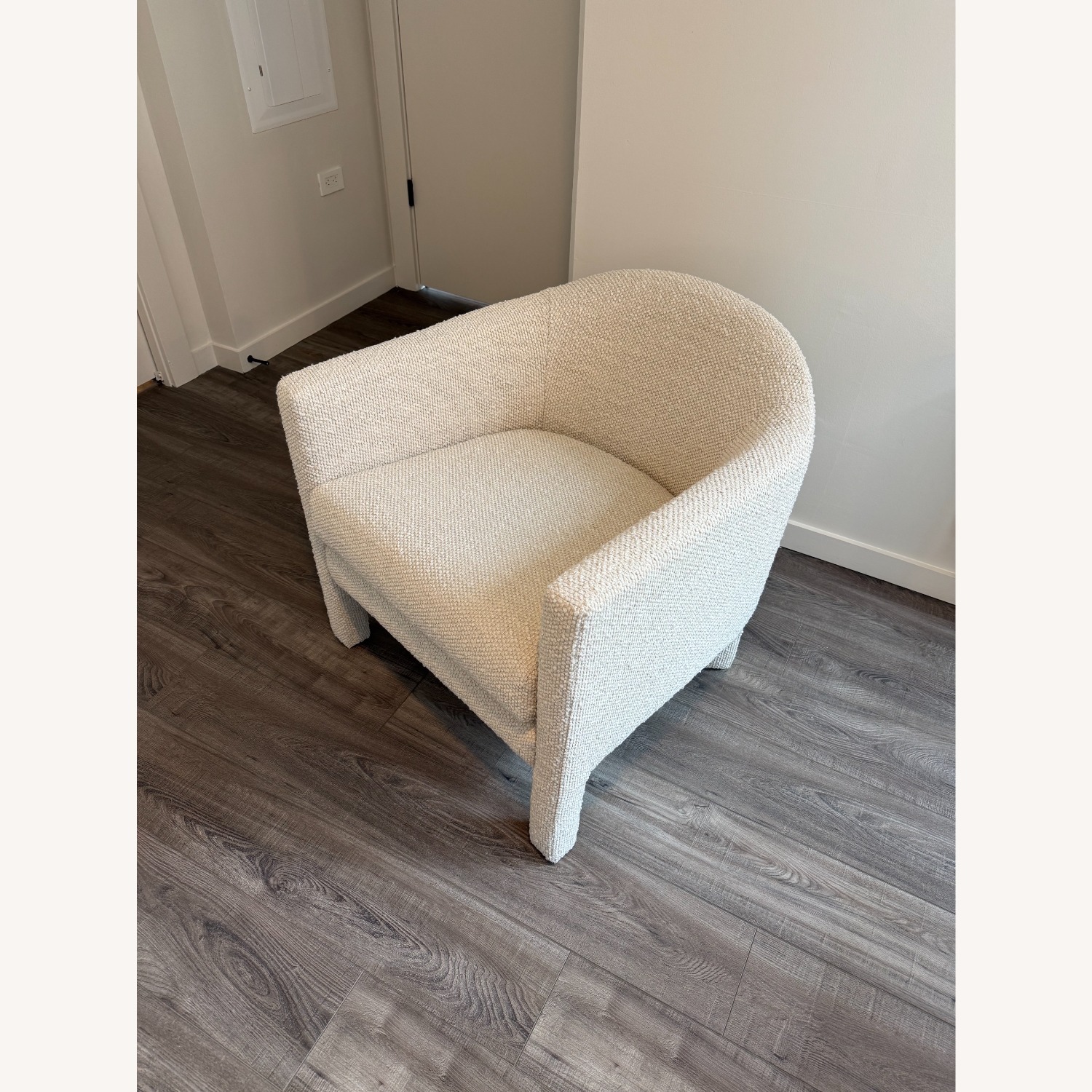 West Elm Isabella Chair Boucle Alabaster - image-1