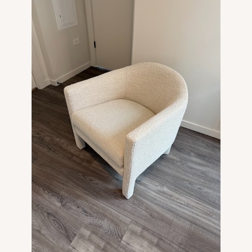 Used West Elm Isabella Chair Boucle Alabaster for sale on AptDeco