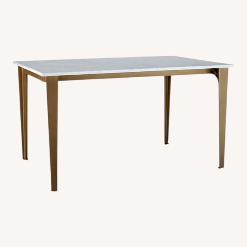 Used CB2 Paradigm Marble Dining Table for sale on AptDeco