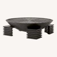 CB2 Dome Black Wood Coffee Table