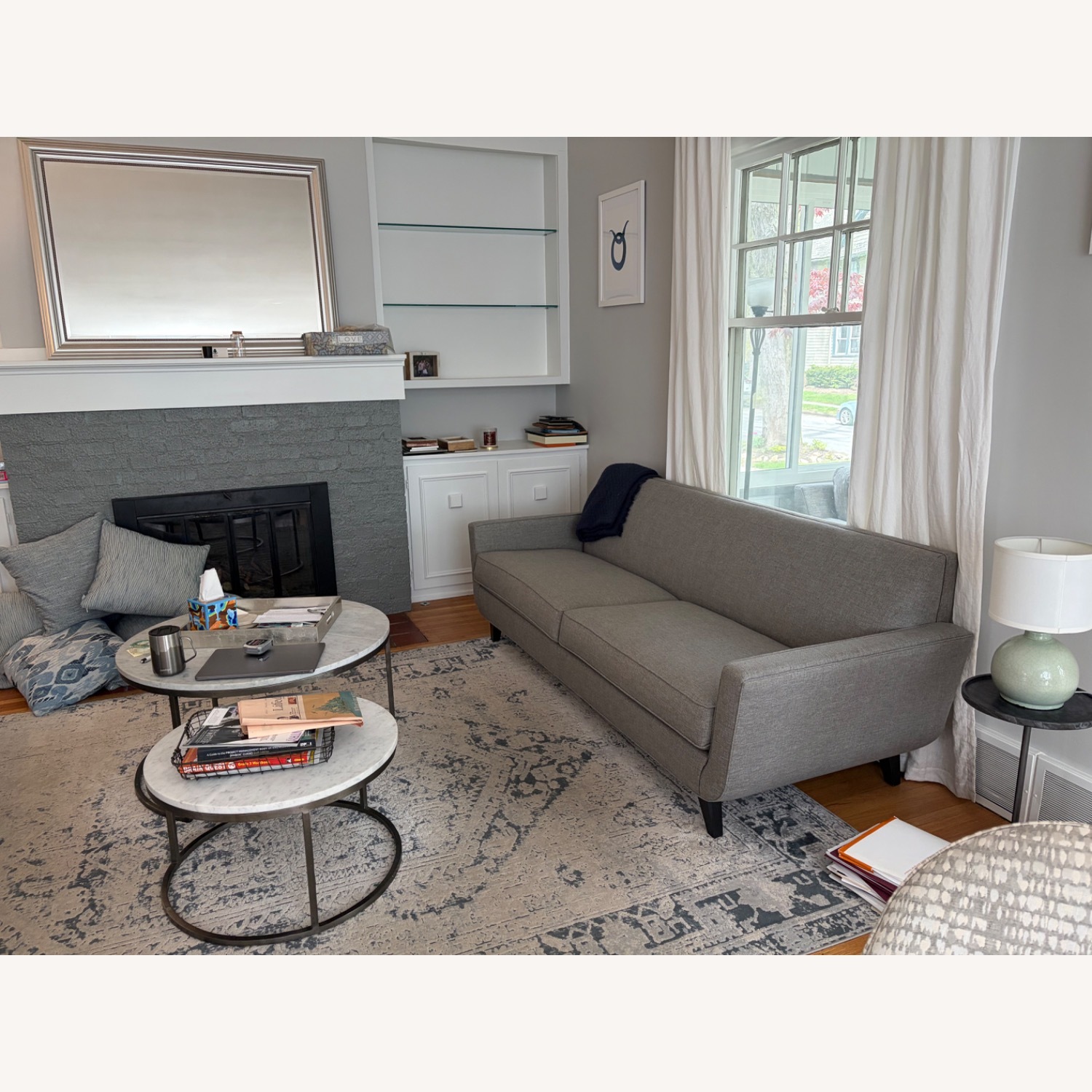 Ethan Allen Lucy MidCentury Modern Sofa - image-2