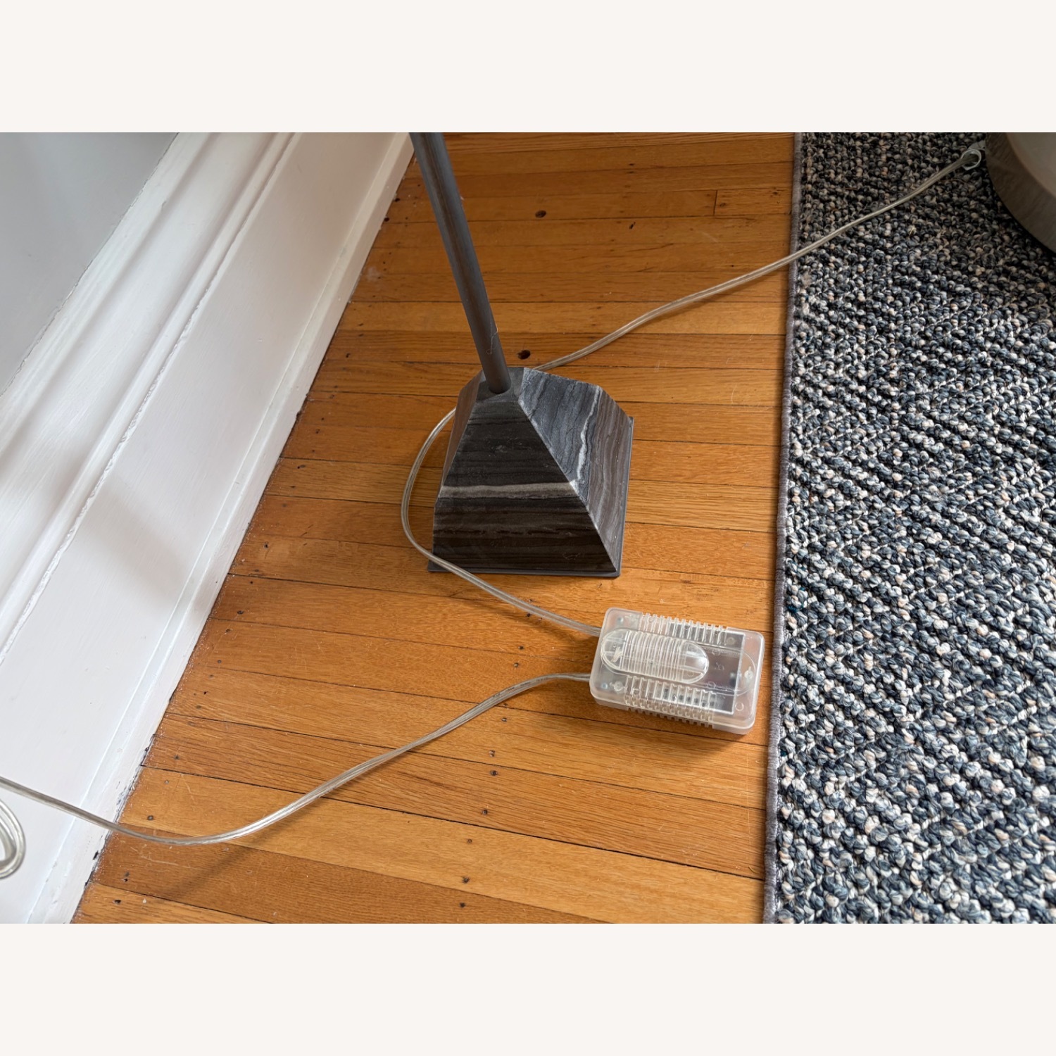 Crate & Barrel Silver Metal Floor Lamp - image-4