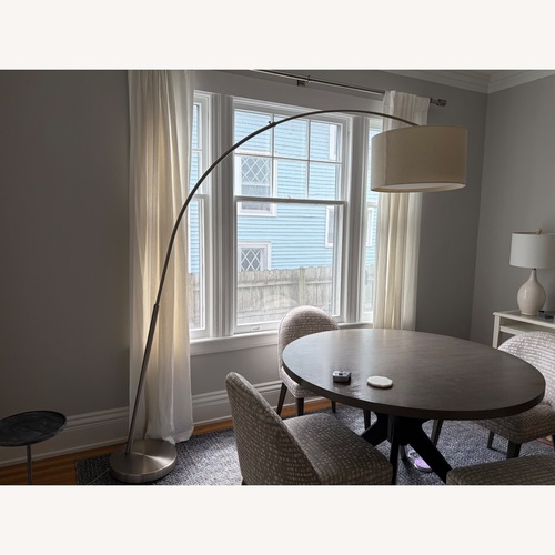 Used Crate & Barrel Silver Metal Floor Lamp for sale on AptDeco