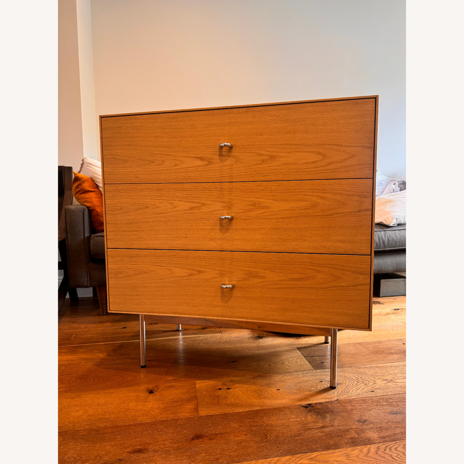 Design Within Reach 3 Drawer Loop Wood Dresser - image-1