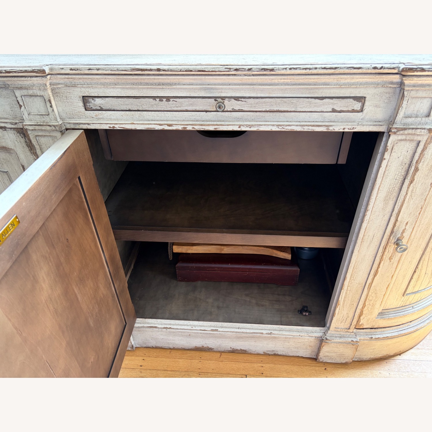 Ethan Allen White Sideboard - image-6