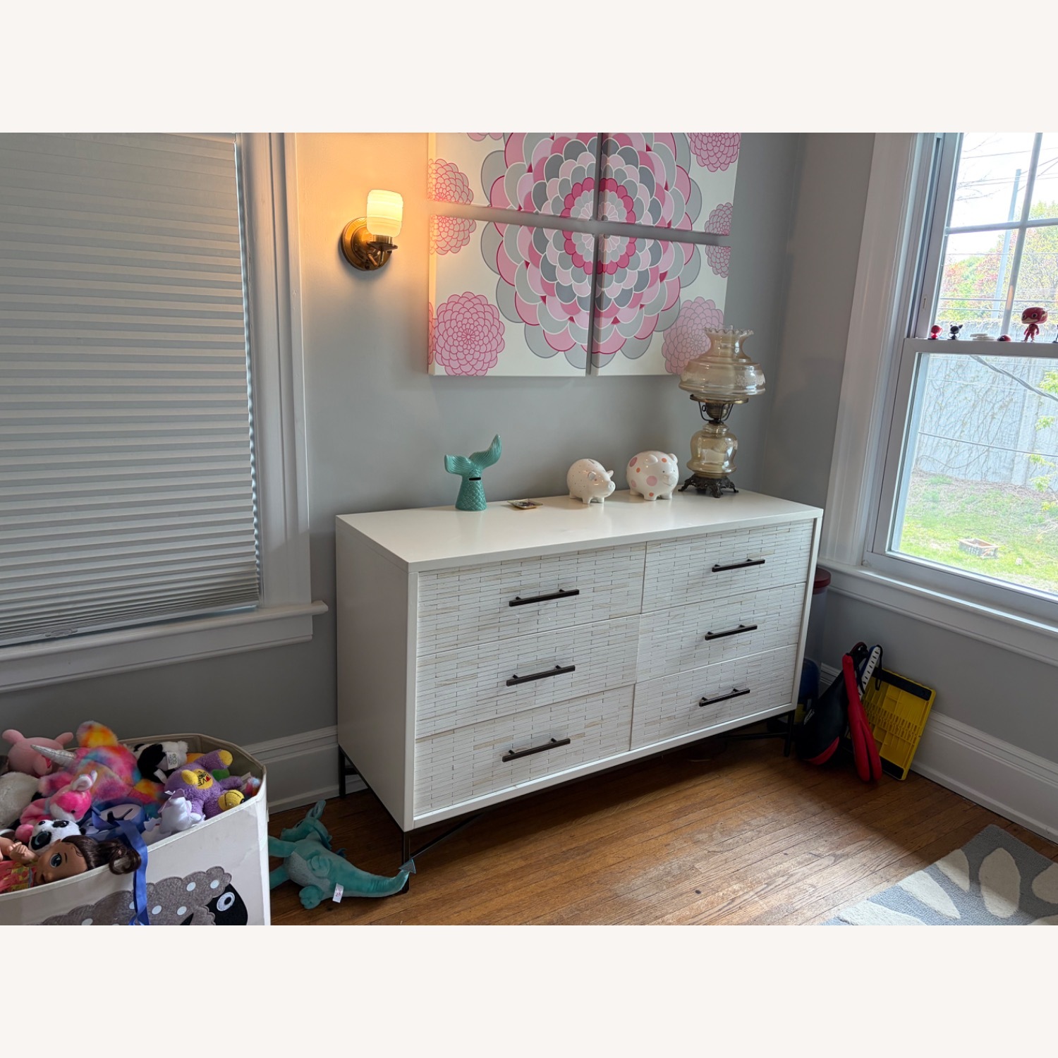 West Elm Wood Tiled 6-Drawer Dresser (54") - image-4