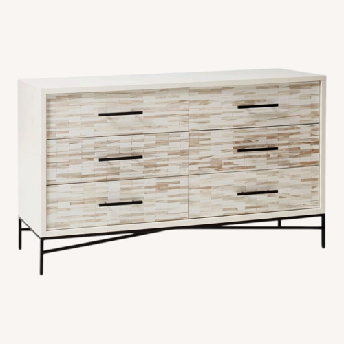 Used West Elm Wood Tiled 6-Drawer Dresser (54") for sale on AptDeco