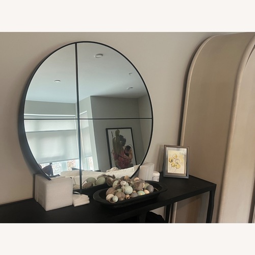 Used Crate & Barrel Endez Round Wall Mirror 36" for sale on AptDeco