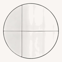 Crate & Barrel Endez Round Wall Mirror 36"