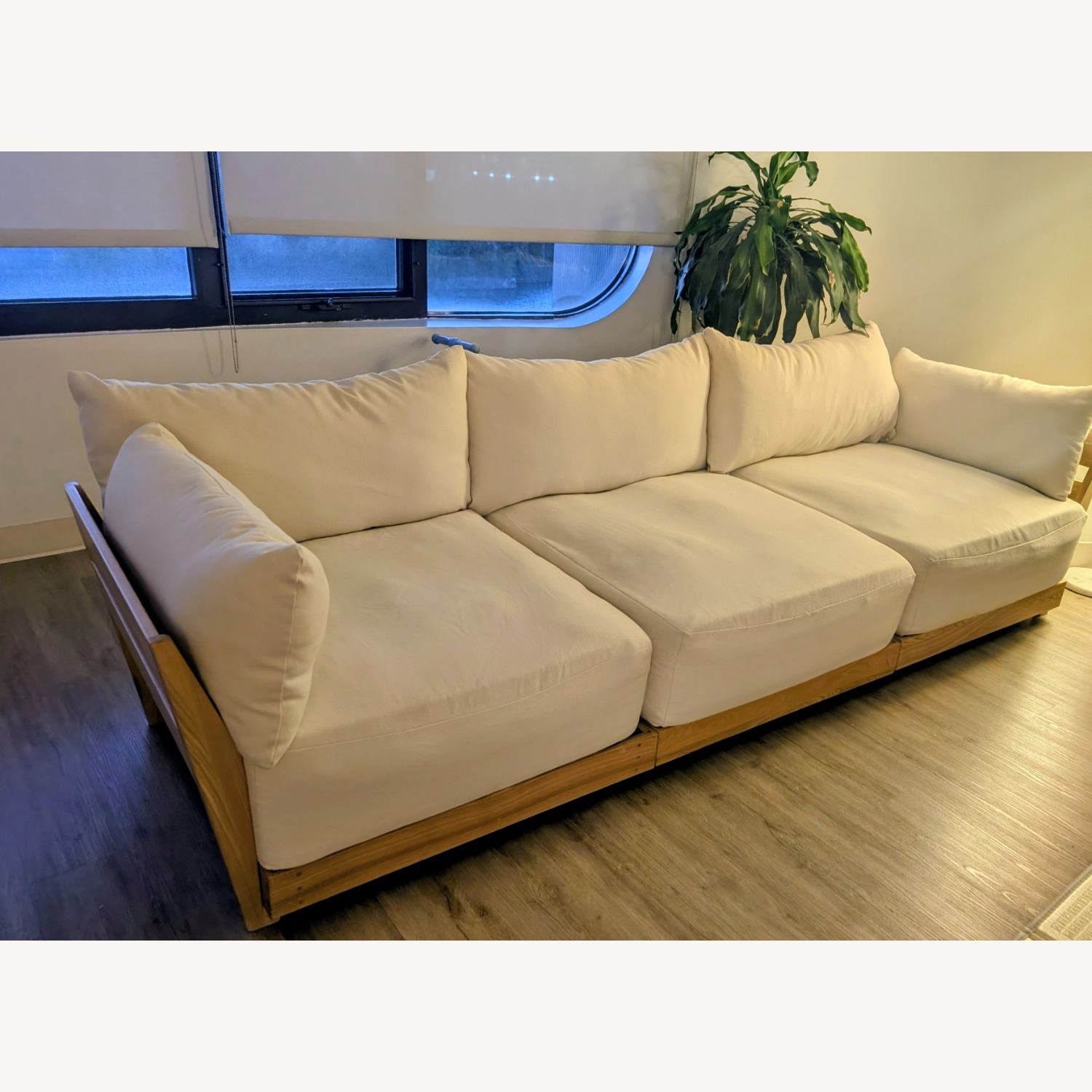 Inside Weather Bondi White Wood 3+ Piece Sectional - image-1