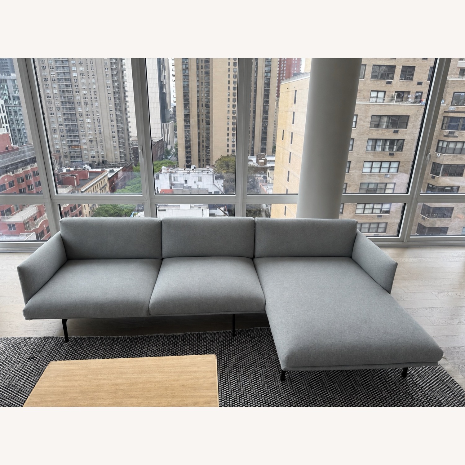 Muuto Outline Sectional in Mode Surf Grey Fabric - image-4