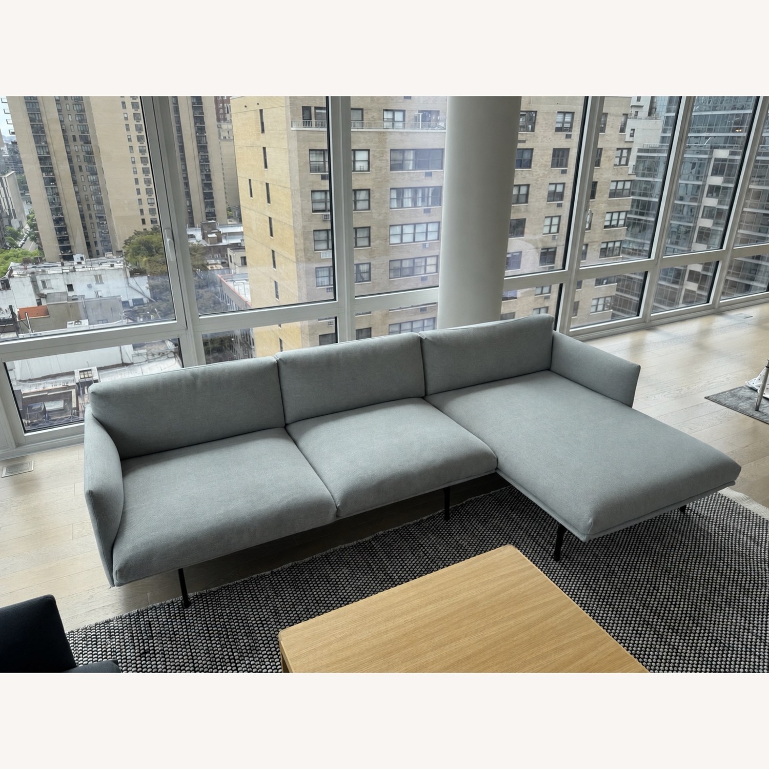 Muuto Outline Sectional in Mode Surf Grey Fabric - image-6